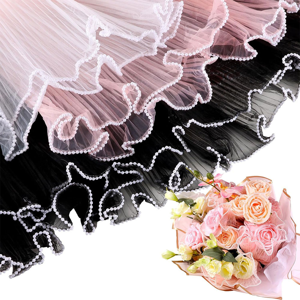 Florist Supply Paper - Bouquet bunga kertas pembungkus mutiara gelombang