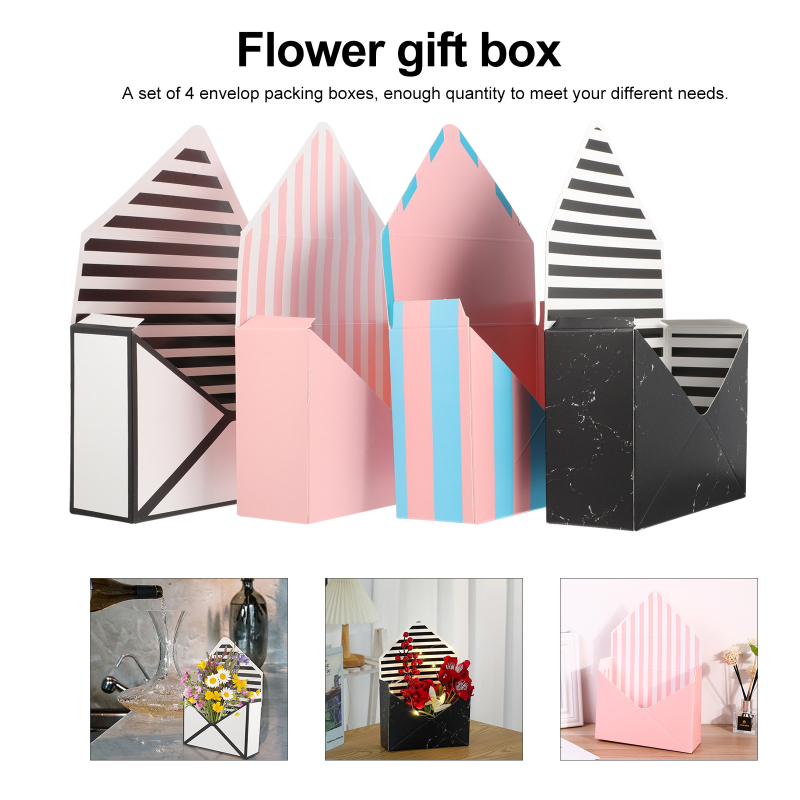 4 Buah Kotak Amplop Bunga untu - Florist Flower Supply ulasan dan harga