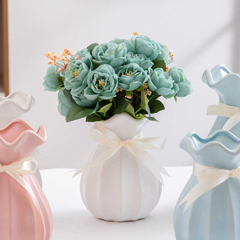 Vas Keramik Nordik Minimalis,  - Florist Supply Store ulasan dan harga