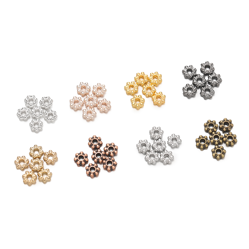 200 Buah 4/6Mm Manik-manik Kep - Flower Supplies ulasan dan harga