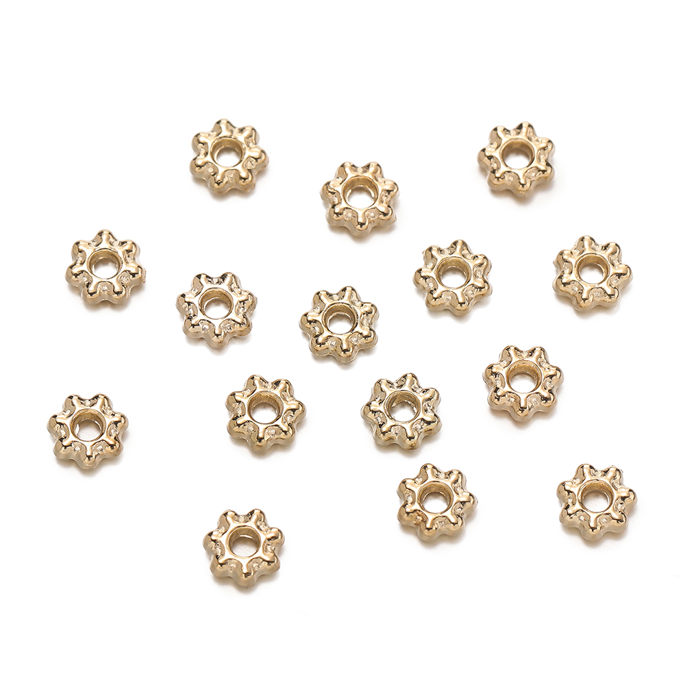 200 Buah 4/6Mm Manik-manik Kep - Flower Supplies ulasan dan harga