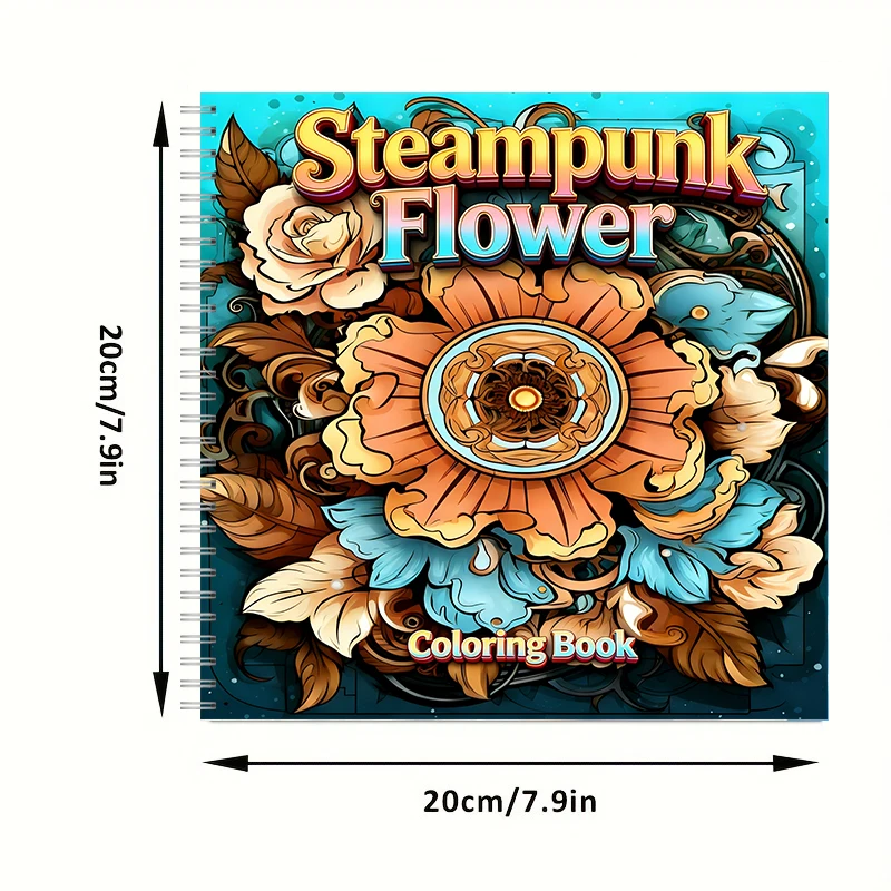 Buku Mewarnai Bunga Steampunk  - Flower Supplies ulasan dan harga