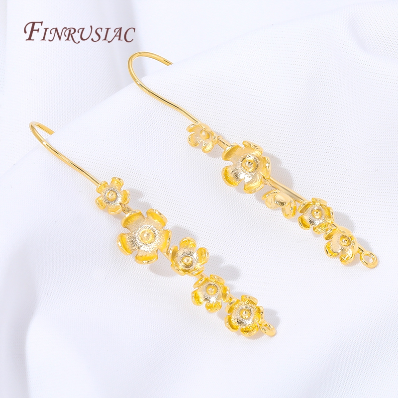 Kait Anting Bunga Berlapis Ema - Flower Supplies ulasan dan harga