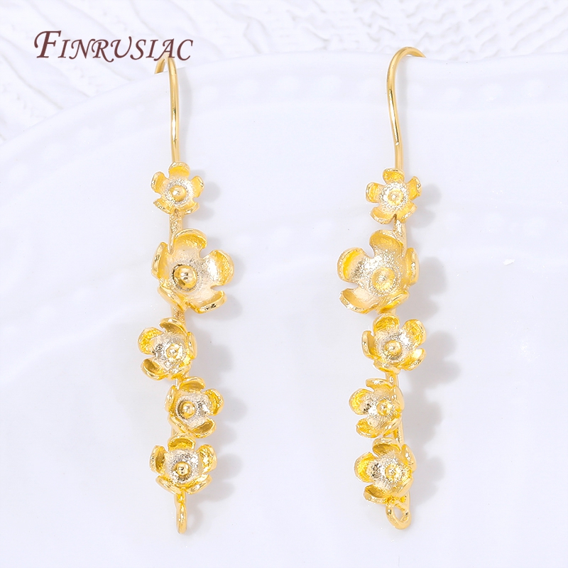 Kait Anting Bunga Berlapis Ema - Flower Supplies ulasan dan harga