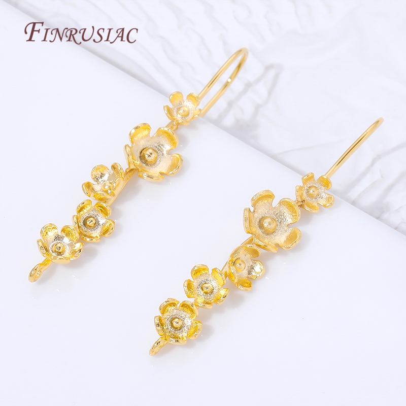 Kait Anting Bunga Berlapis Ema - Flower Supplies ulasan dan harga