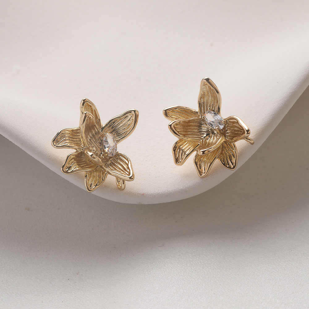 4 Buah Anting Kancing Telinga  - Flower Supplies ulasan dan harga